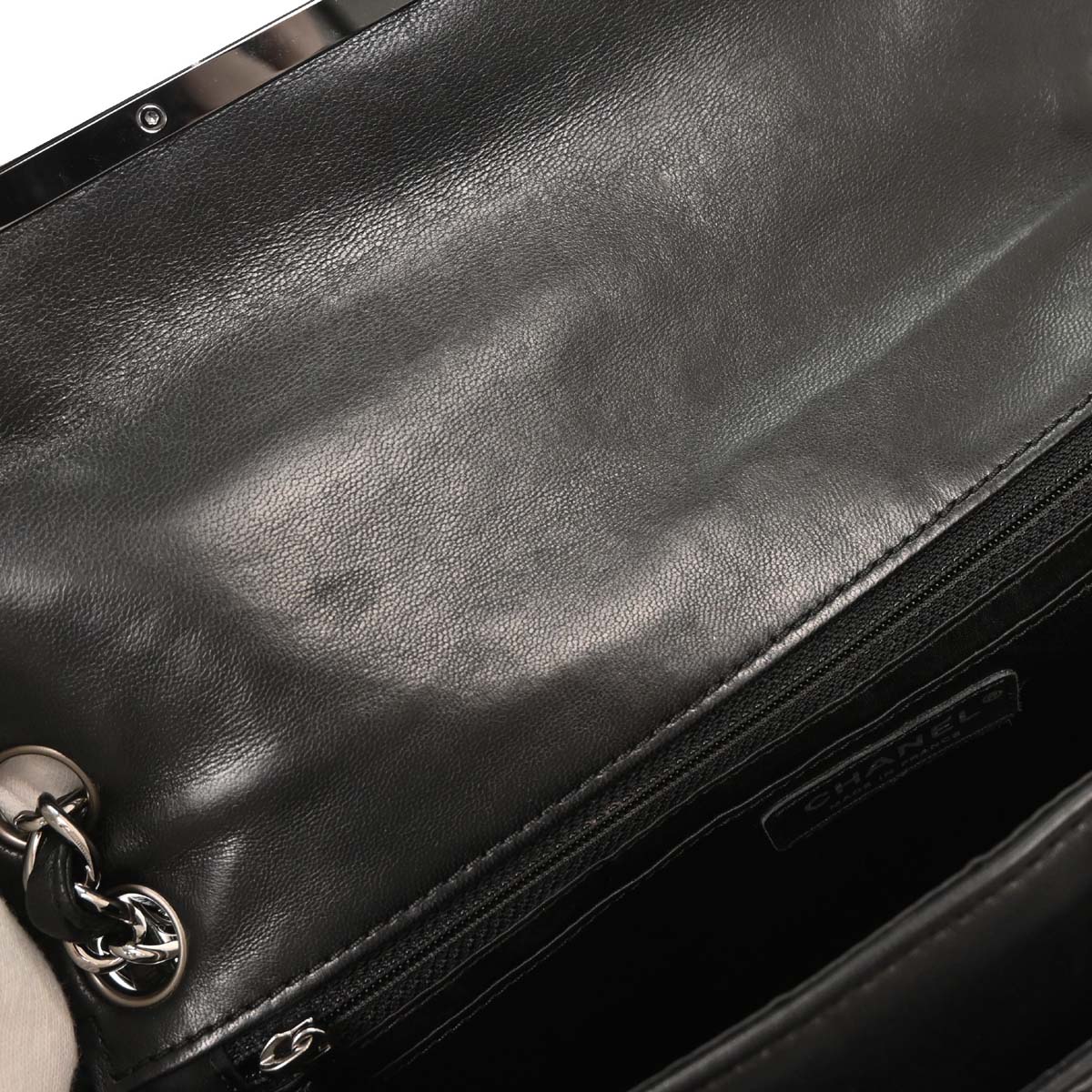 Chanel 2006-2008 Black Lambskin Shoulder Bag