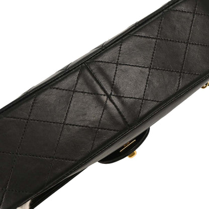 Chanel 1989-1991 Black Lambskin Shoulder Bag