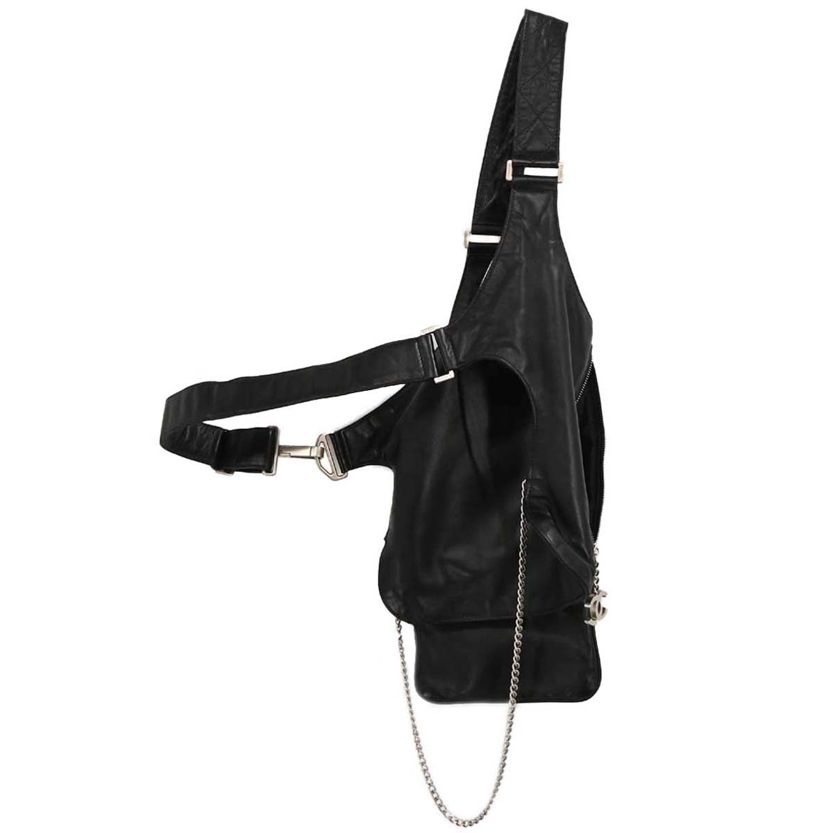 Chanel Black Lambskin Body Bag