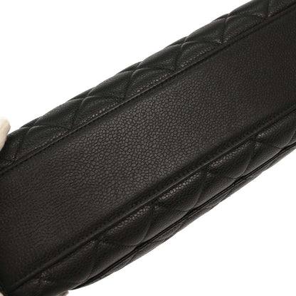 Chanel 1996-1997 Black Caviar Kelly Handbag