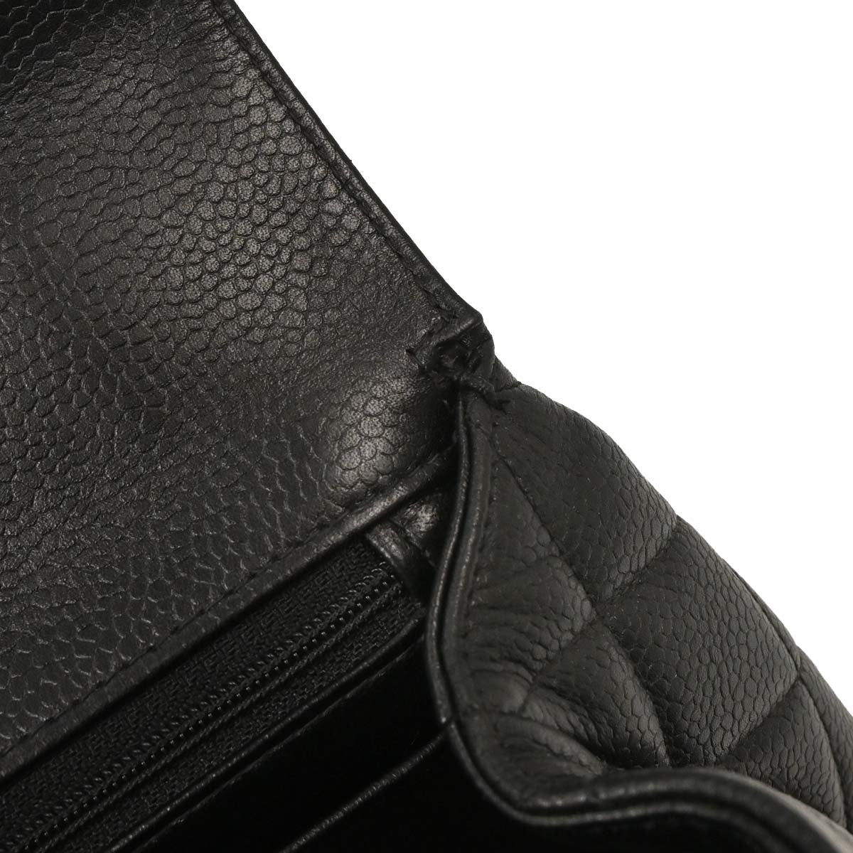 Chanel 1996-1997 Black Caviar Kelly Handbag