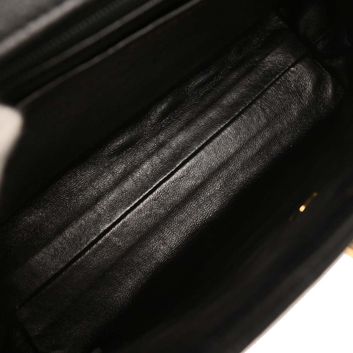 Chanel 1996-1997 Black Caviar Kelly Handbag