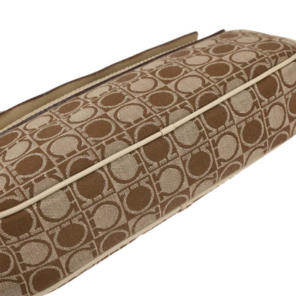 Salvatore Ferragamo Beige Canvas Handbag