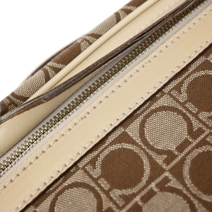 Salvatore Ferragamo Beige Canvas Handbag