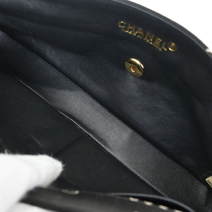 Chanel 2000-2002 Black Canvas COCO East West Choco Bar Shoulder Bag