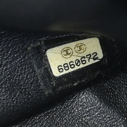 Chanel 2000-2002 Black Canvas COCO East West Choco Bar Shoulder Bag