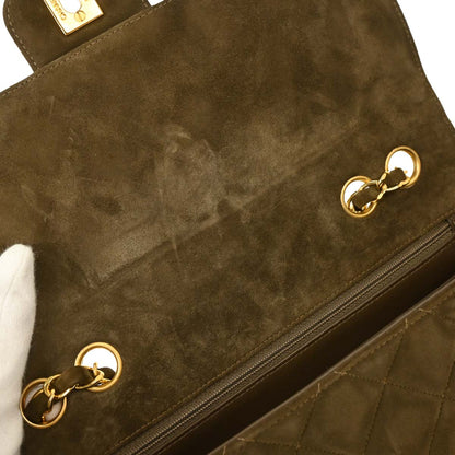 Chanel 1994-1996 Brown Suede Shoulder Bag