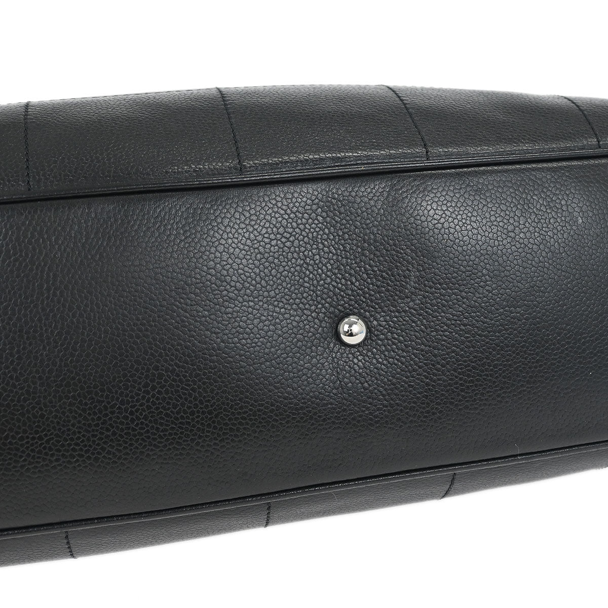 Chanel 2003-2004 Black Caviar Choco Bar Handbag