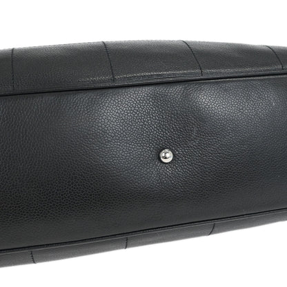 Chanel 2003-2004 Black Caviar Choco Bar Handbag