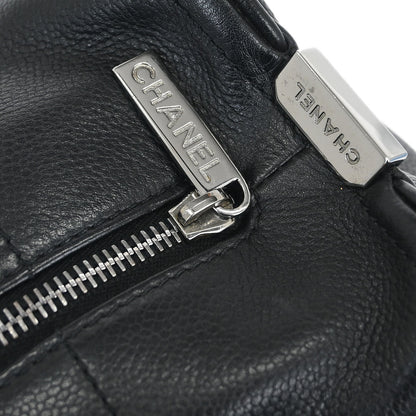 Chanel 2003-2004 Black Caviar Choco Bar Handbag