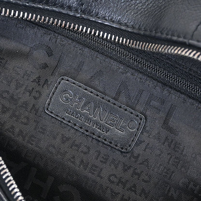 Chanel 2003-2004 Black Caviar Choco Bar Handbag