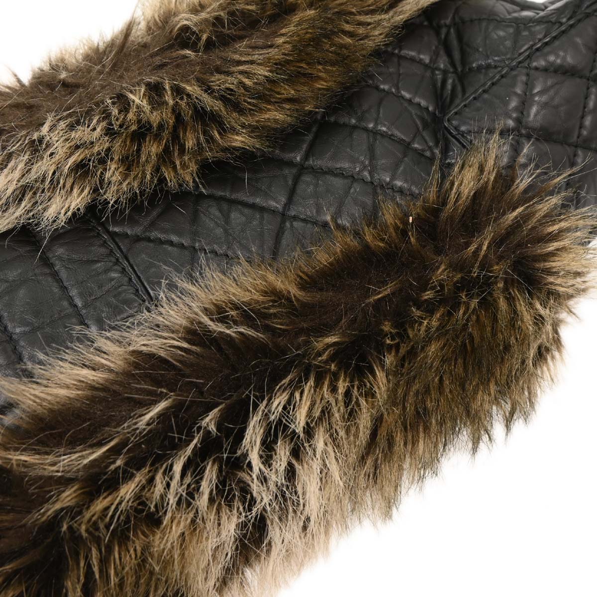 Chanel 2009-2010 Black Calfskin Mademoiselle Lock Shoulder Bag