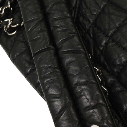 Chanel 2009-2010 Black Calfskin Mademoiselle Lock Shoulder Bag