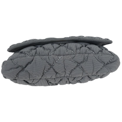 Chanel 2009-2010 Black Nylon Bubble Quilt Handbag