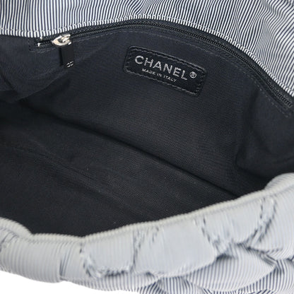 Chanel 2009-2010 Black Nylon Bubble Quilt Handbag