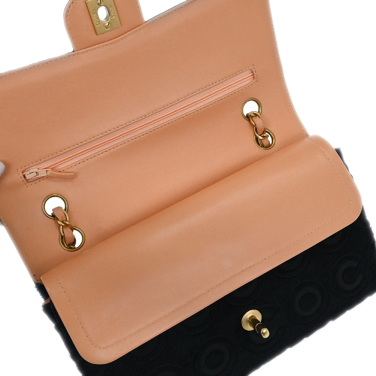 Chanel * 2002-2003 Black Pony Hair Medium Classic Double Flap