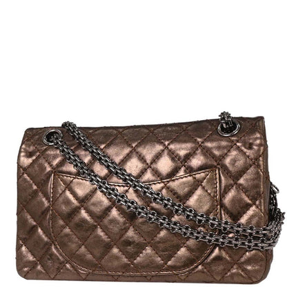 Chanel 2008-2009 Bronze Calfskin 2.55 Classic Double Flap Bag
