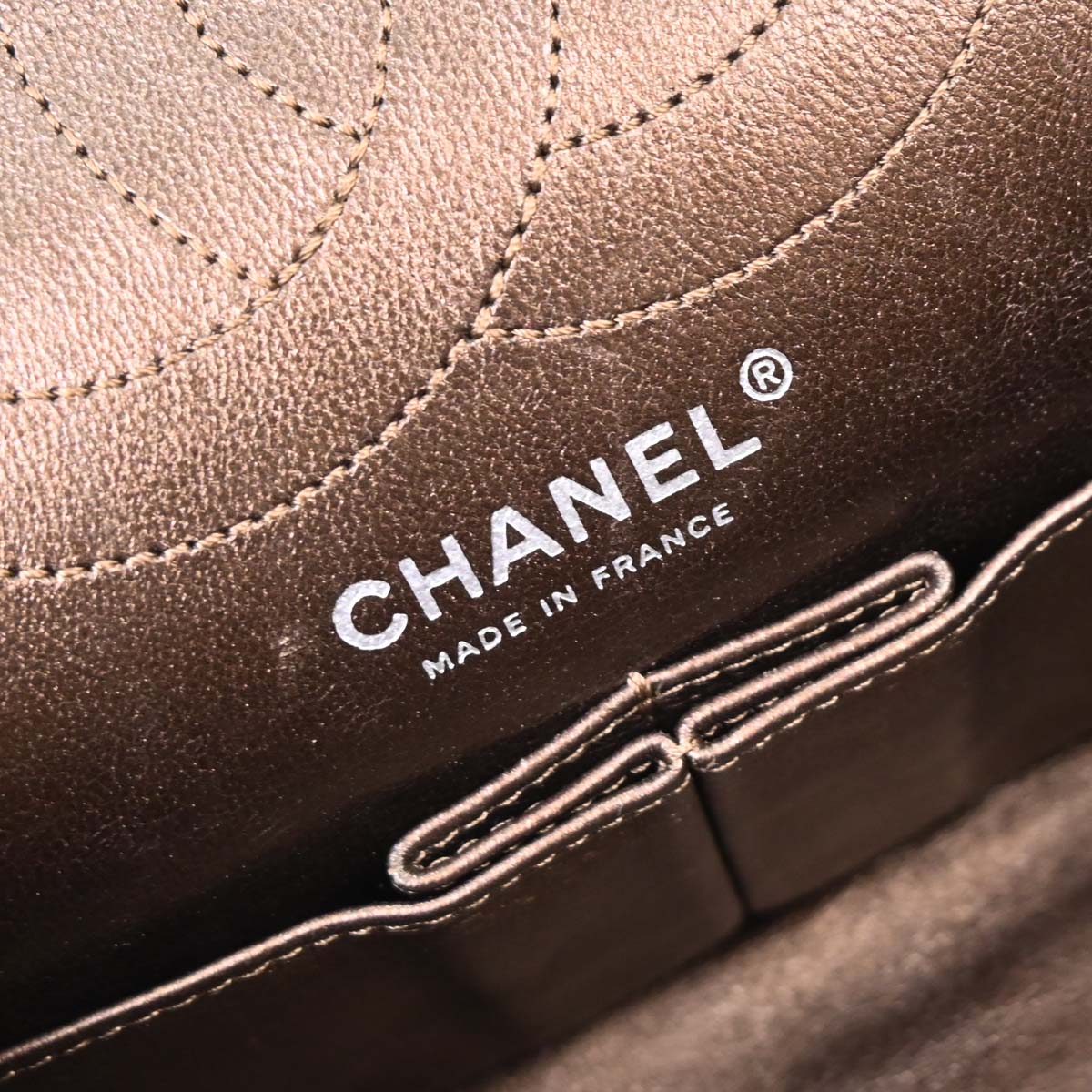 Chanel 2008-2009 Bronze Calfskin 2.55 Classic Double Flap Bag