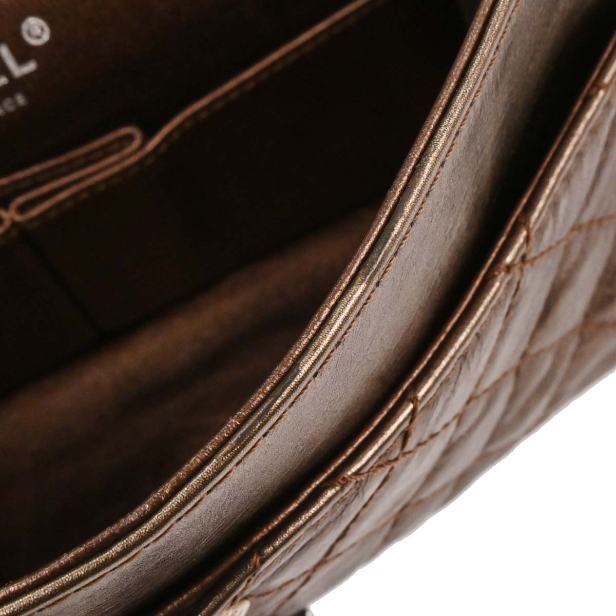 Chanel 2008-2009 Bronze Calfskin 2.55 Classic Double Flap Bag