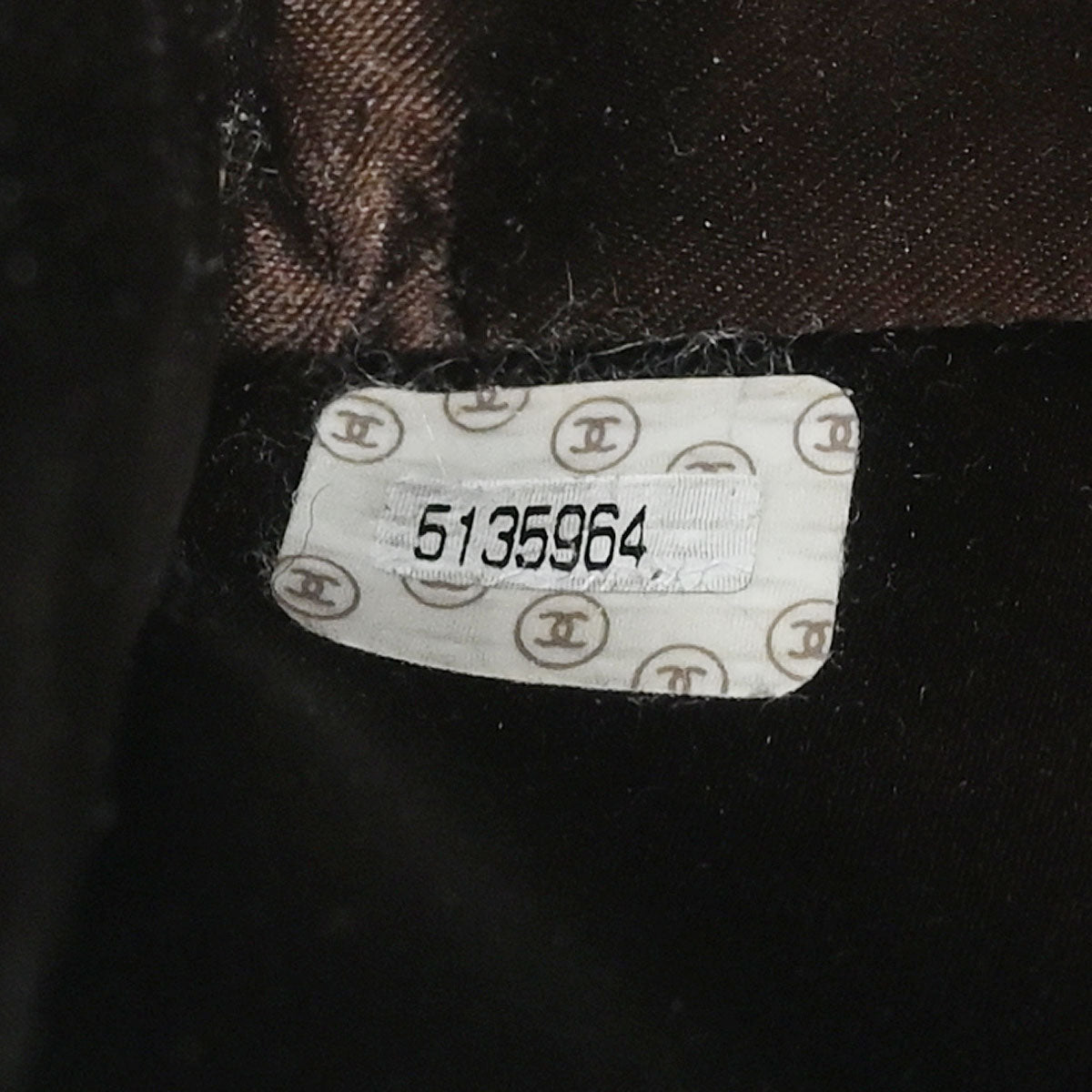 Chanel 1997-1999 Dark Brown Velvet Double Sided Turnlock Handbag