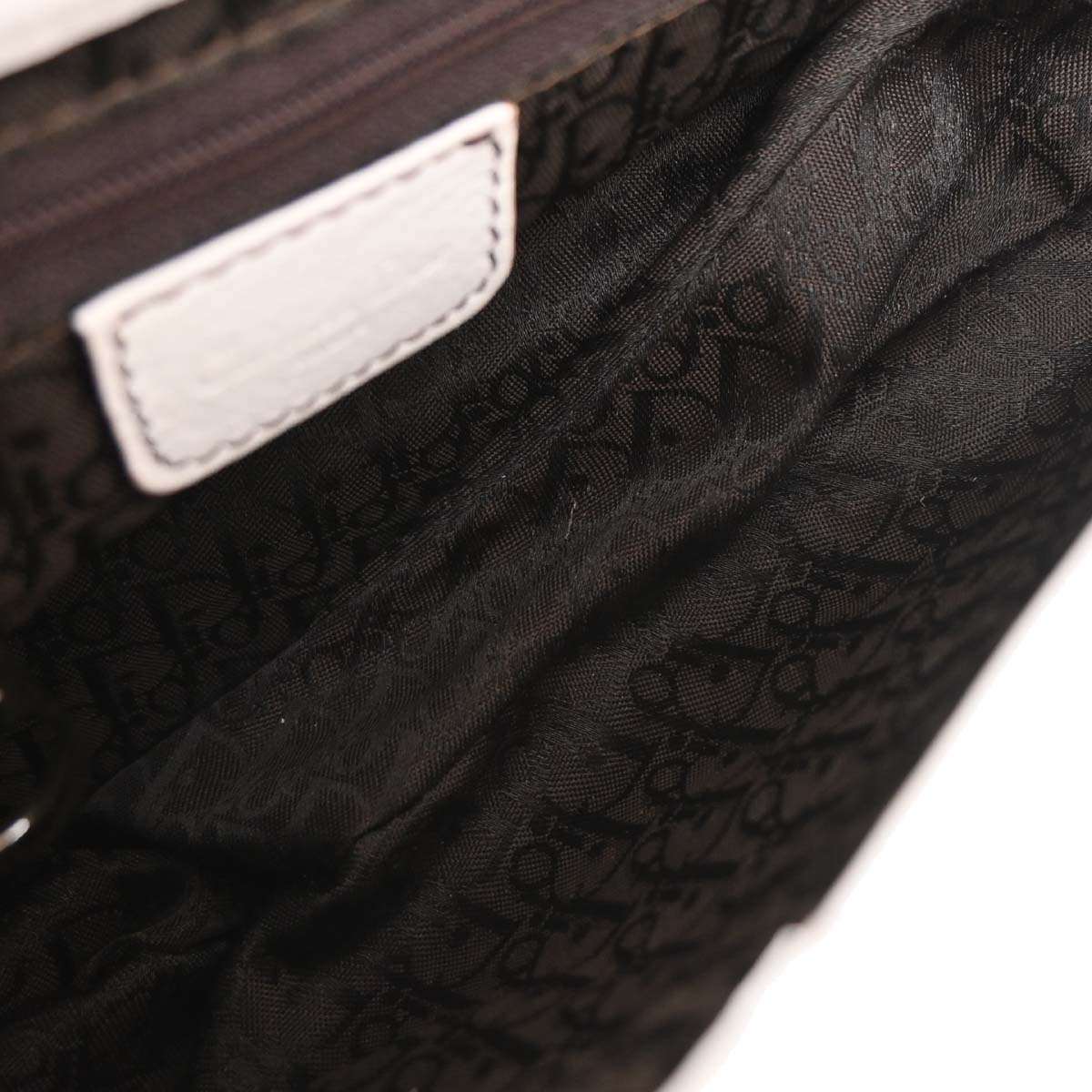 Christian Dior 2002 White Leather Saddle Handbag