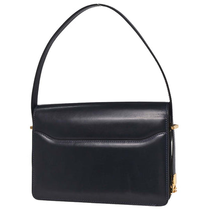 Celine Navy Leather Handbag