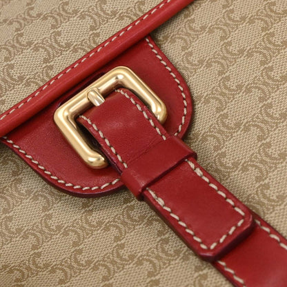 Celine Beige PVC Macadam Shoulder Bag