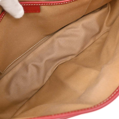 Celine Beige PVC Macadam Shoulder Bag