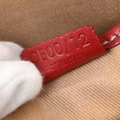 Celine Beige PVC Macadam Shoulder Bag