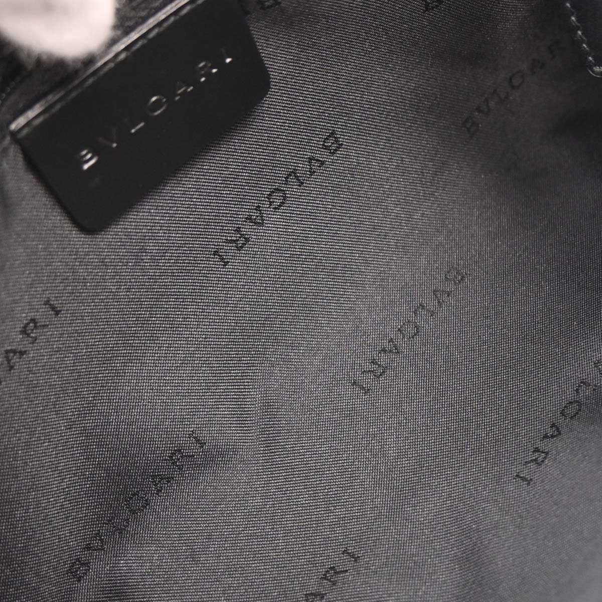 Bvlgari Black Canvas Logomania Handbag