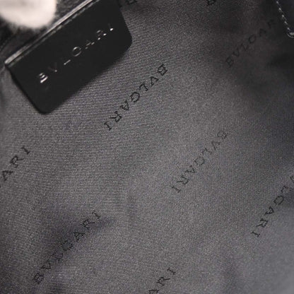 Bvlgari Black Canvas Logomania Handbag