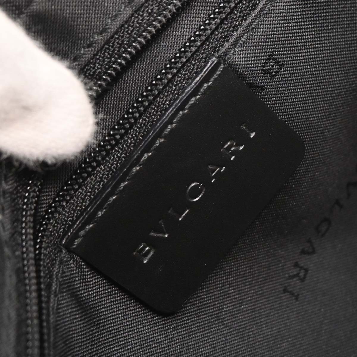 Bvlgari Black Canvas Logomania Handbag