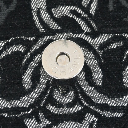 Chanel 2005-2006 Black Canvas Chain Print Handbag