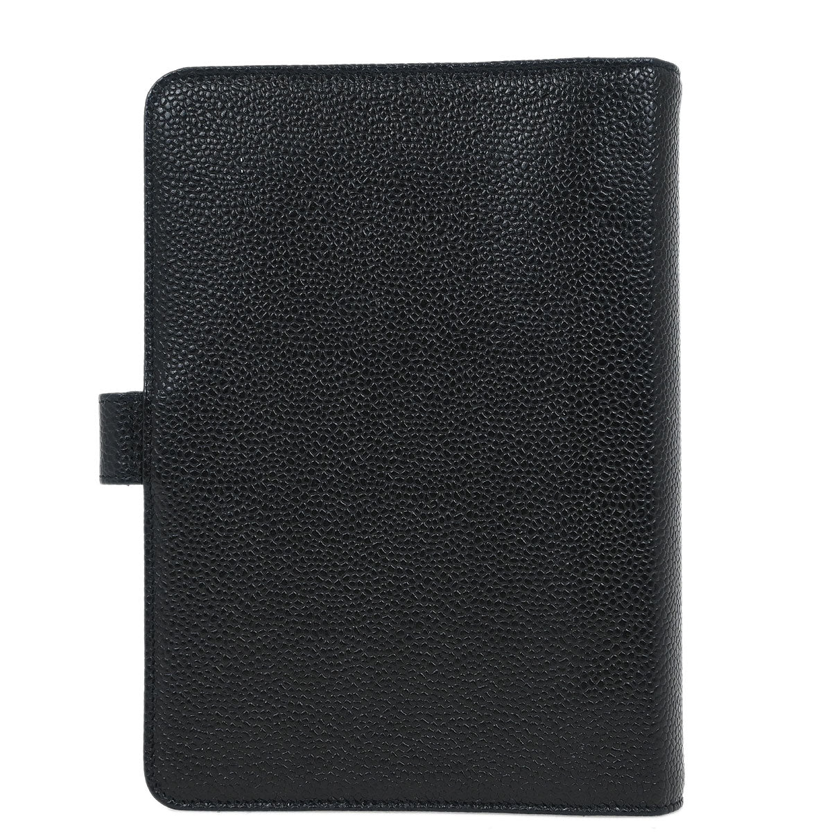 Chanel 1997-1999 Black Caviar Note Book Cover Small Good