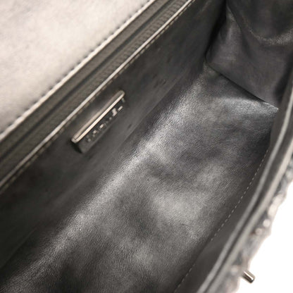 Chanel * 2006-2008 Silver Python Medium Single Flap Shoulder Bag