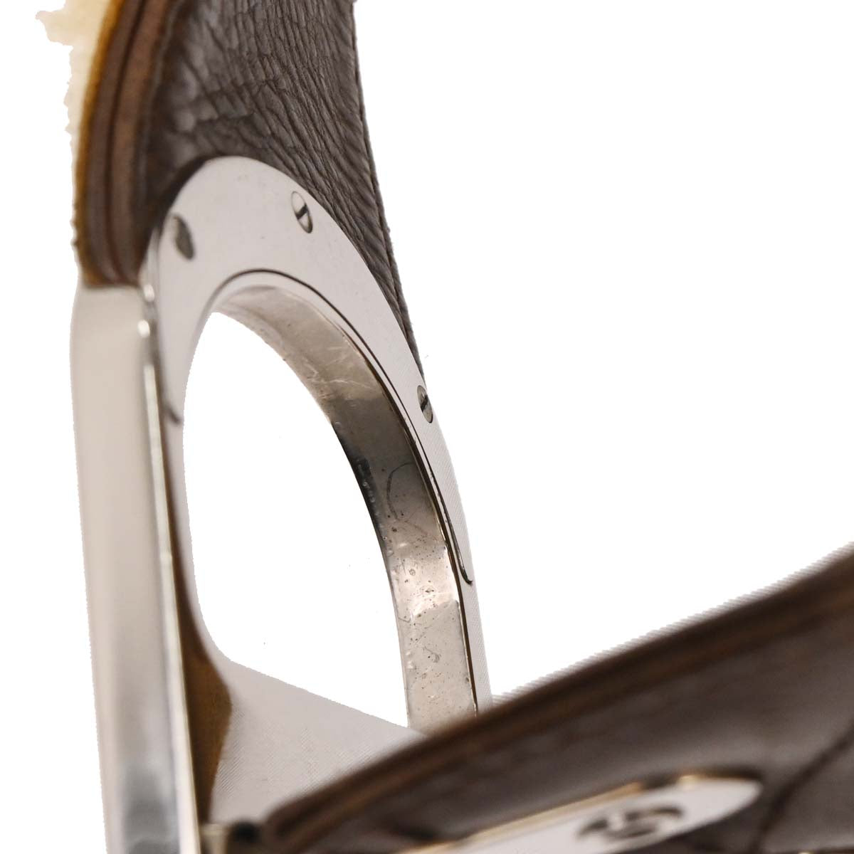 Christian Dior Brown Mouton Flight Shoulder Bag