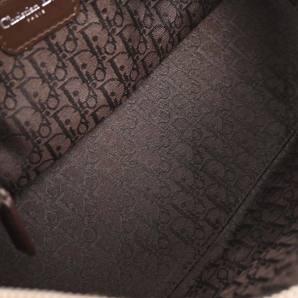 Christian Dior Brown Mouton Flight Shoulder Bag