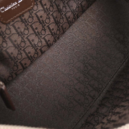 Christian Dior Brown Mouton Flight Shoulder Bag