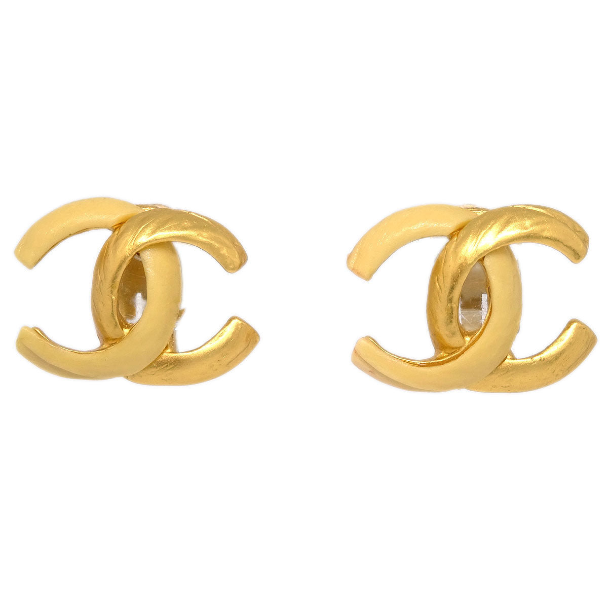 Chanel Gold CC Earrings Clip-On 00T