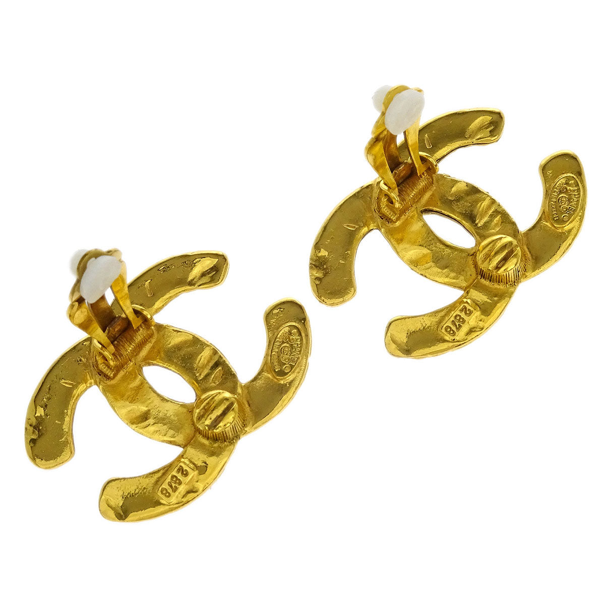 Chanel Gold CC Earrings Clip-On 2878/29