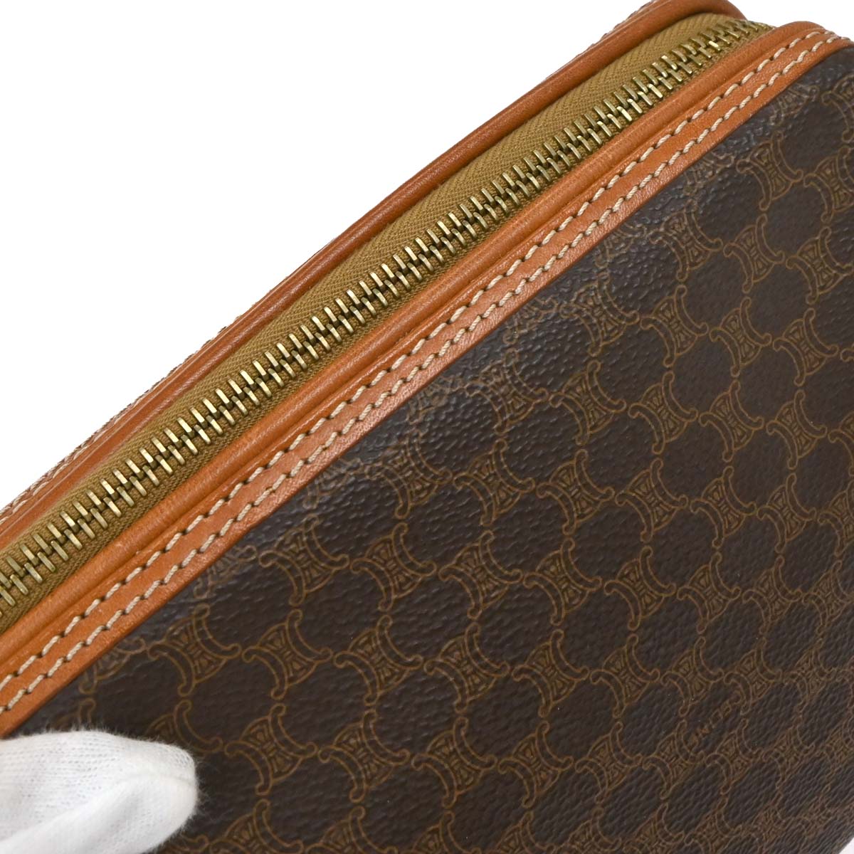 Celine Brown PVC Macadam Pouch