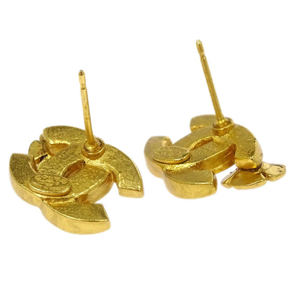 Chanel Piercing Earrings Gold CC 03P