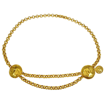 Chanel Chain Belt Medallion Gold 6123/29 Small Good