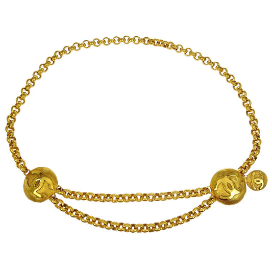 Chanel Chain Belt Medallion Gold 6123/29 Small Good