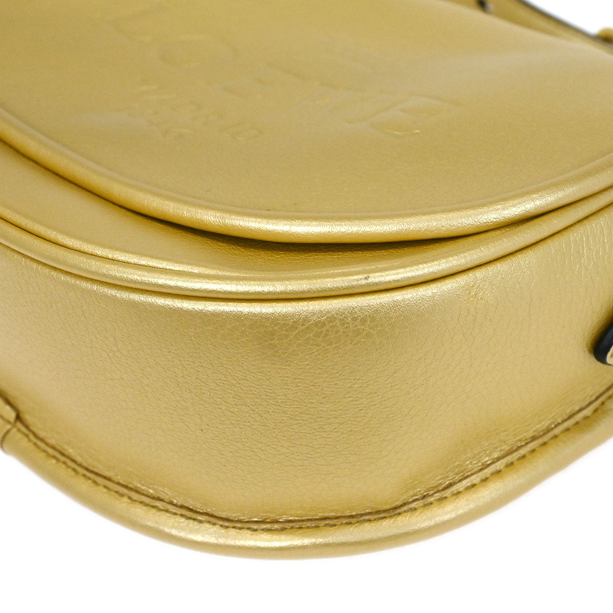 Loewe * Gold Leather Heritage Shoulder Bag