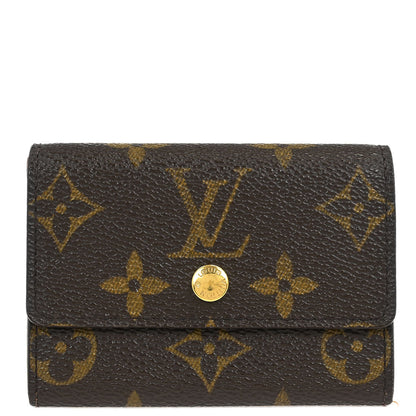 Louis Vuitton Monogram Porte Monnaie Plat Coin Case Wallet M61930