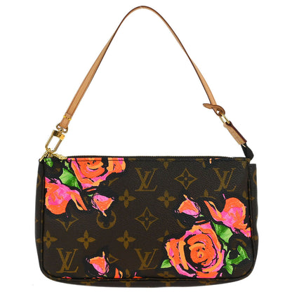 Louis Vuitton Monogram Rose Pochette Accessoires Handbag M48615