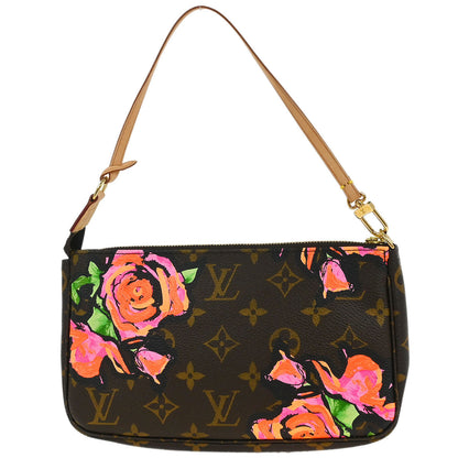 Louis Vuitton Monogram Rose Pochette Accessoires Handbag M48615