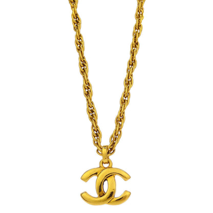 Chanel Gold CC Chain Pendant Necklace
