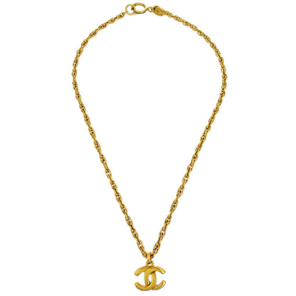 Chanel Gold CC Chain Pendant Necklace